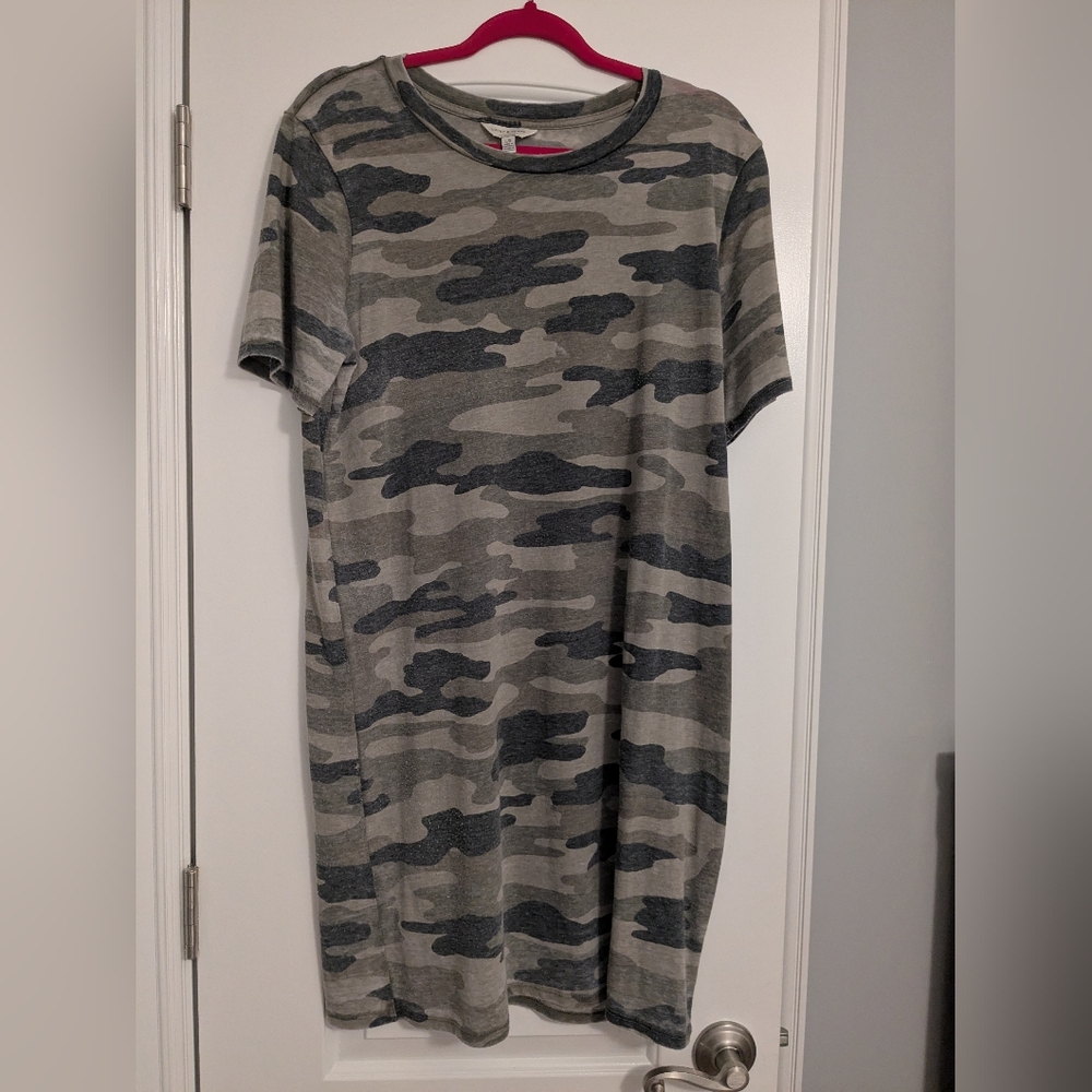 Lucky Brand Green T-Shirt Dress